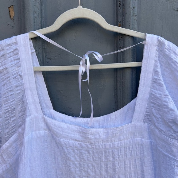 Tribal White Shift Dress, XL - Picture 6 of 10